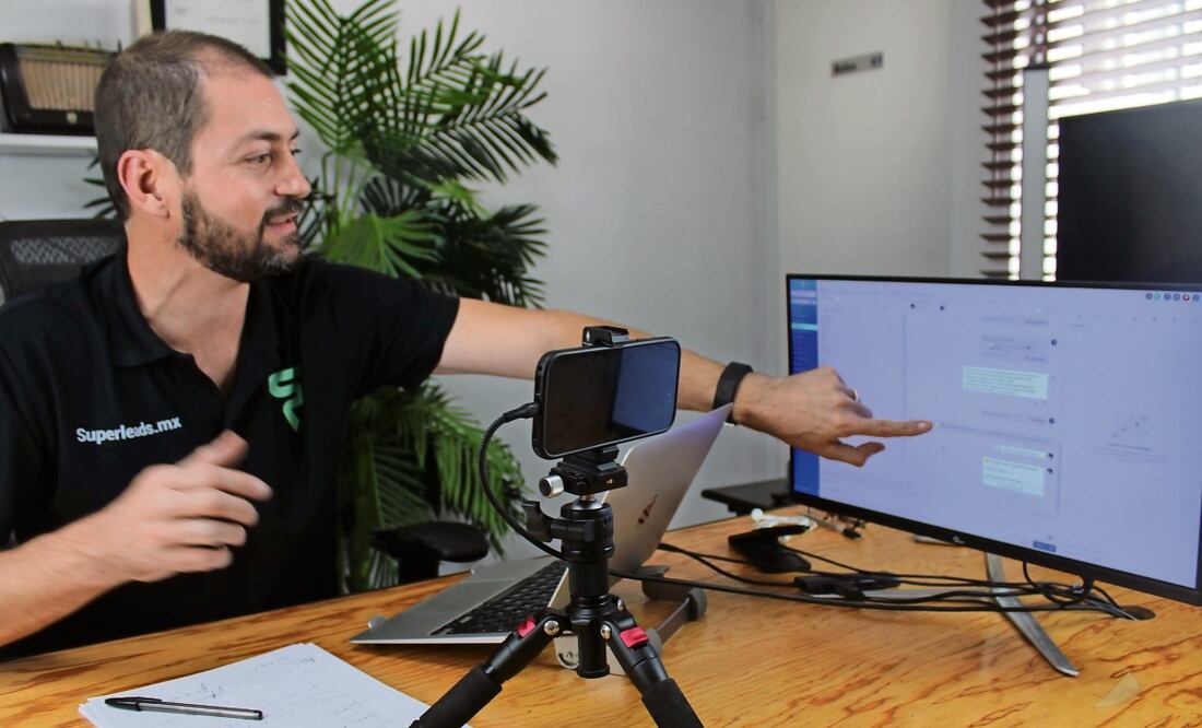 Ricardo López comenta que han aplicado el sistema a diferentes instituciones, incluida una con 15 mil estudiantes y asegura que en todos los casos hay aumentos en las inscripciones. Foto: de Francisco Rodríguez. EL UNIVERSAL