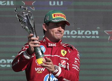 Charles Leclerc celebra su podio en el Gran Premio de México con icónica frase mexicana