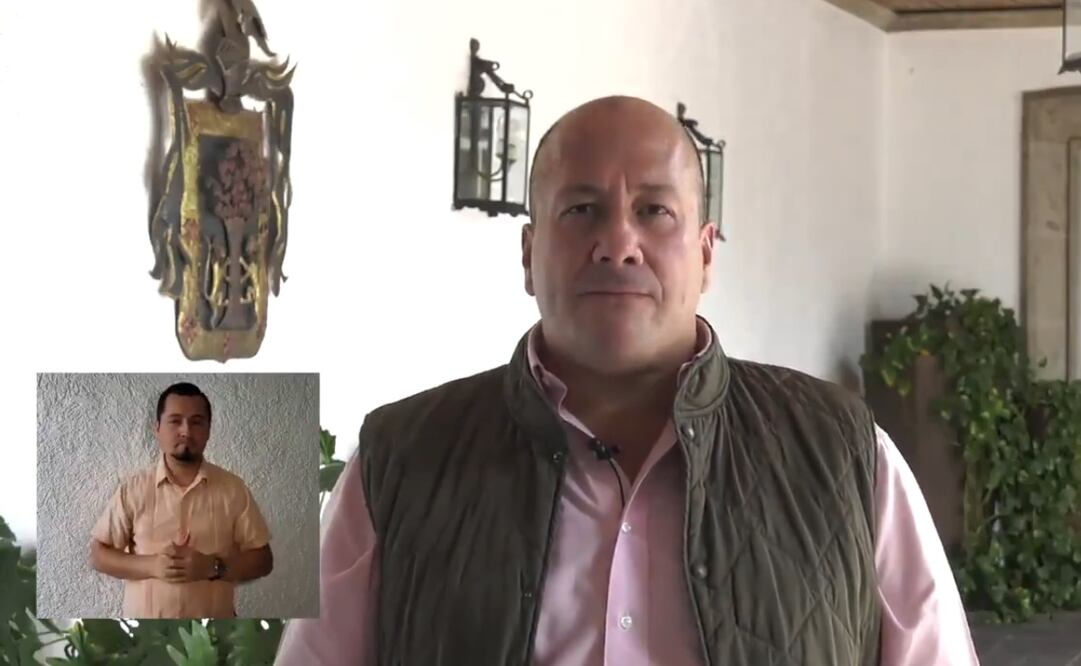 El gobernador Enrique Alfaro anunció la cancelación de eventos masivos programado para agosto, septiembre y octubre. Foto: captura de pantalla