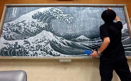 ¡Increíble! No te pierdas estas obras de arte en un pizarrón