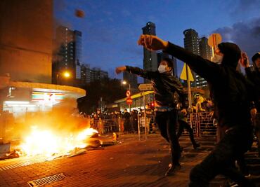 Enfrentamientos en Hong Kong durante año nuevo