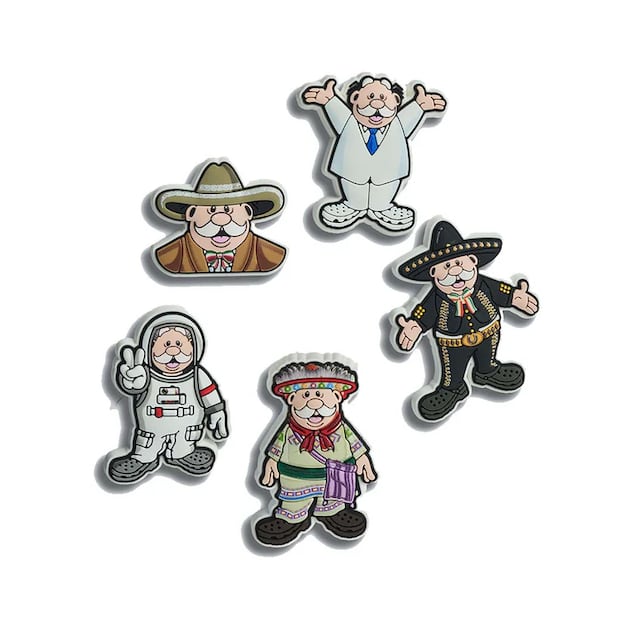 Set de Jibbitz Charms de Dr. Simi x Crocs. Foto: Crocs México