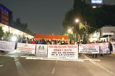 Damnificados de 19-S toman la calzada de Tlalpan 