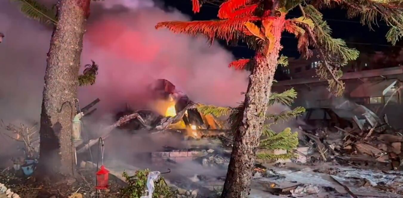 Las autoridades informaron que "varias casas móviles se han incendiado". Foto: tomada de video