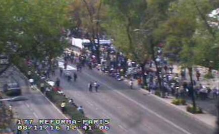 Aplican reversible en Reforma por manifestación en el Senado