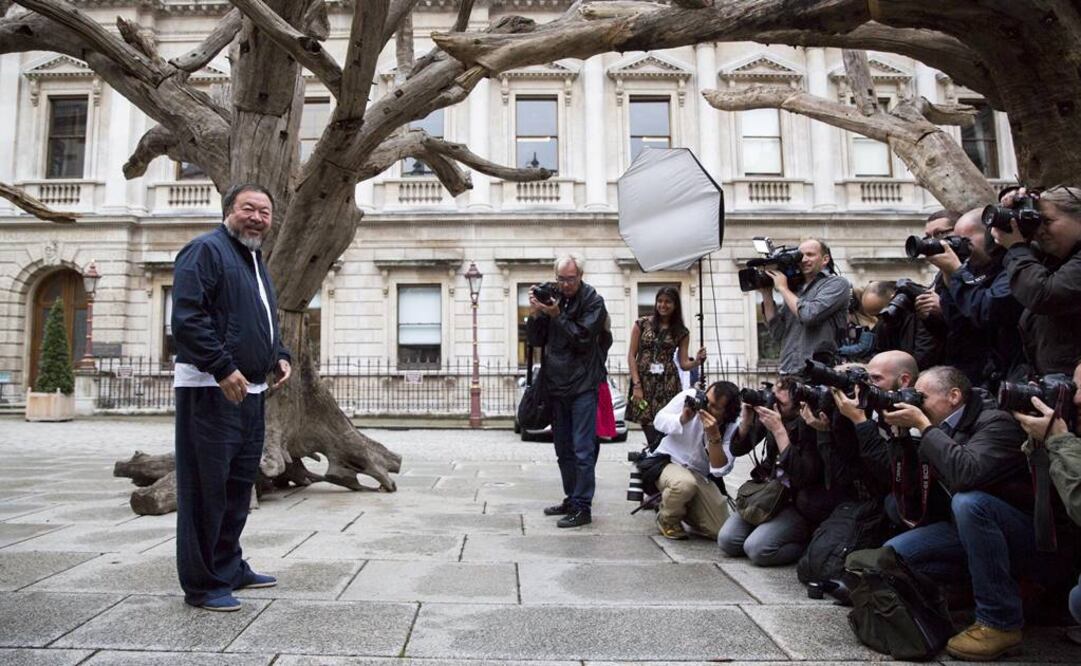 El arte de Ai representa "muchas cosas" y es "inmensamente original", inspirado en el pasado de China, pero también "muy político", dijo el comisario de la muestra, Adrian Locke. FOTO: Neil Hall/REUTERS.