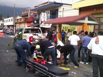 Mueren dos niños por estallido de tanque de gas en peregrinación
