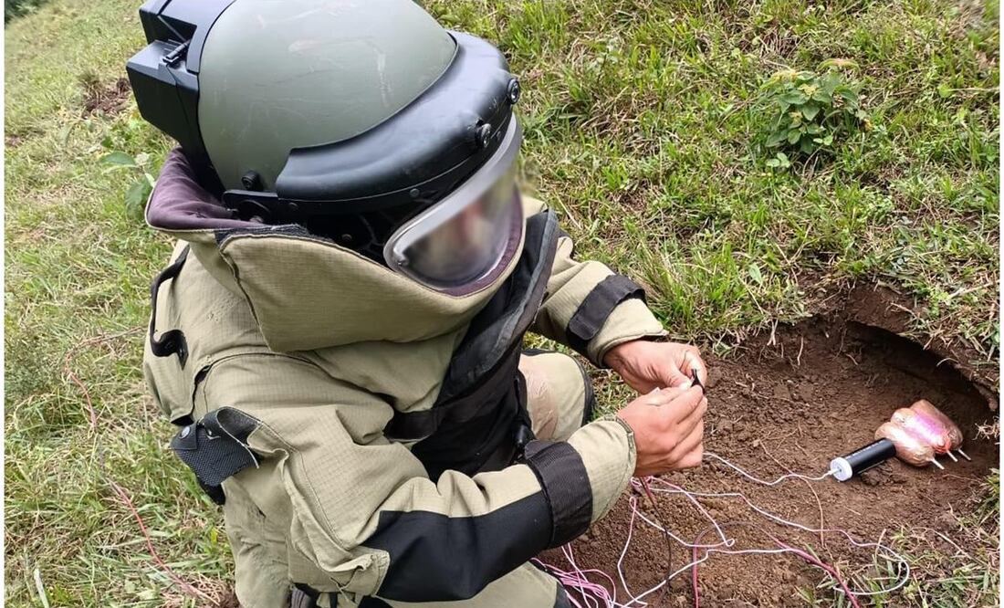 Ejército acelera la desactivación de explosivos del CJNG Foto: Especial.