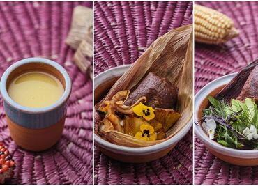 Tamales y atole al estilo Masala y Maíz