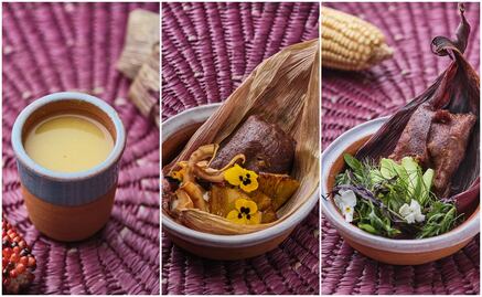 Tamales y atole al estilo Masala y Maíz