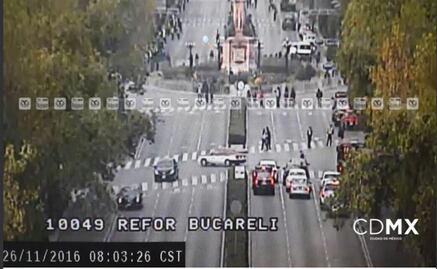 Cerrado Paseo de la Reforma por desfile navideño