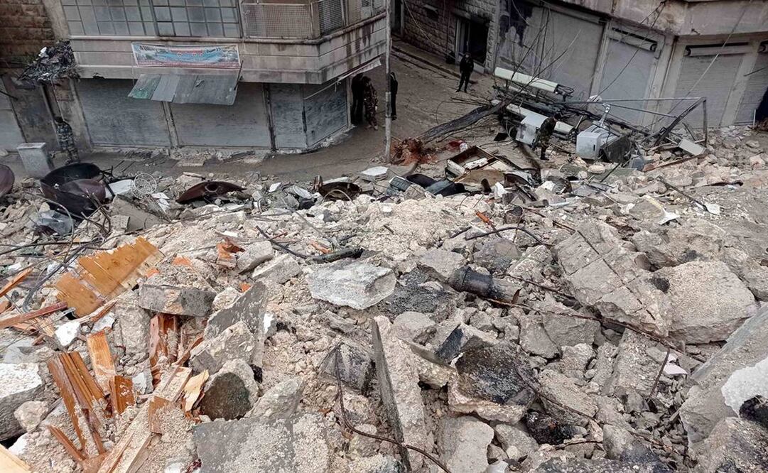 Aún se realizan trabajos de rescate tras el colapso de edificios en Siria. Foto: Xinhua