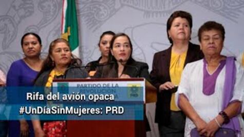 Lamenta PRD venta de "cachitos" el mismo día del paro de mujeres 