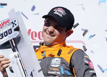 Pato O'Ward tras ganar en Iowa: "Este es el momento perfecto"