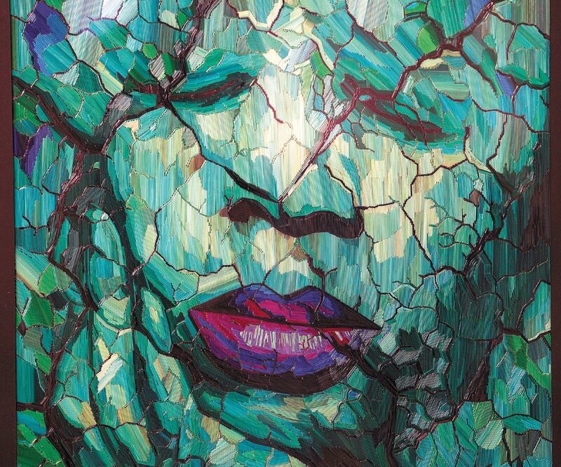 La propuesta es posicionar el popotillo como arte; en la foto, la obra Jade. FOTOS: IVÁN STEPHENS. EL UNIVERSAL