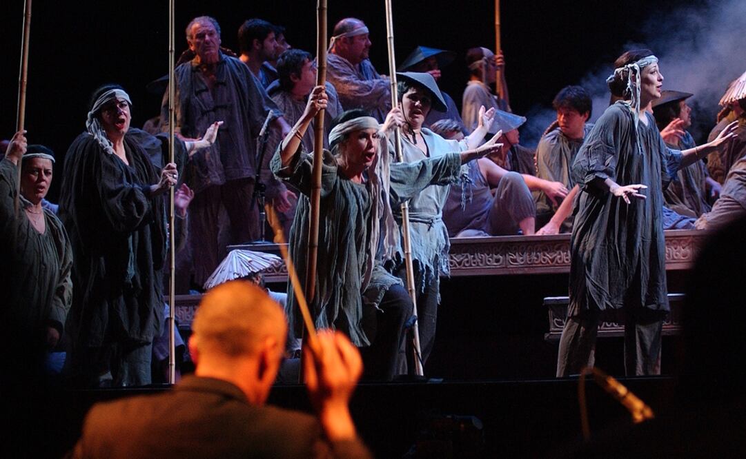 Aspecto de un ensayo de la opera "Turandot" en el Auditorio Nacional. Fotografía: Archivo