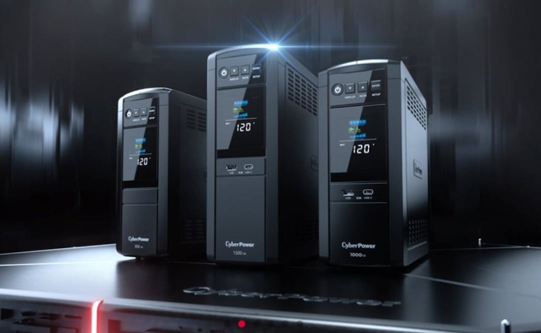 Un UPS o No break te permitirá trabajar aun sin luz. Imagen: CyberPower