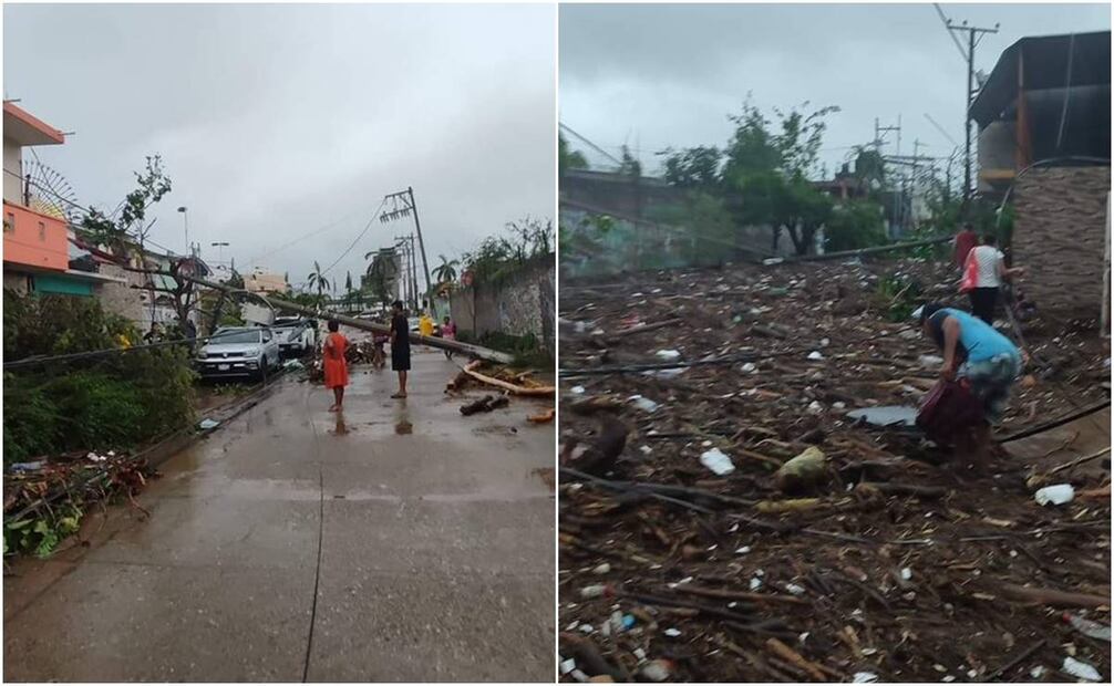 Destrucción de Huracán Otis en Acapulco. Foto: @Corasoun