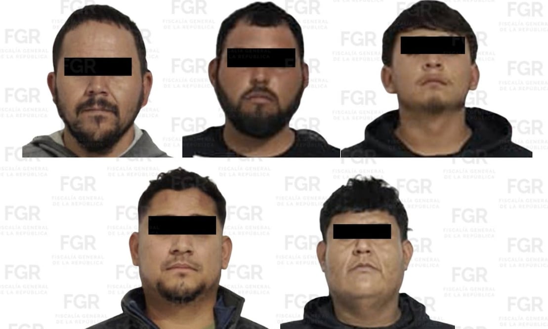 Presuntos integrantes de organización criminal dedicada al tráfico de personas. Foto: Cortesía