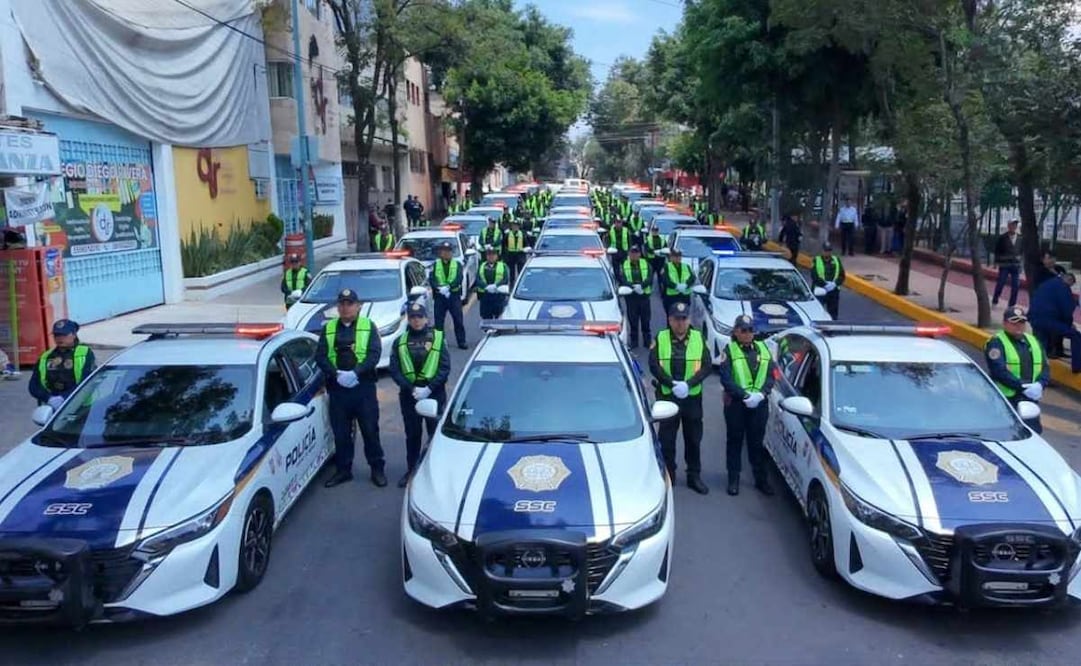 El “Código Uno, Policía en tu Calle” desplegó dos mil 44 patrullas y ocho mil 176 policías en todas las calles de la Ciudad de México. 09/09/2026. | Foto: Especial.