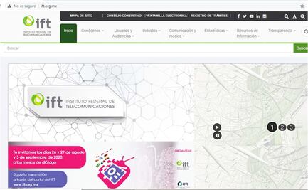 ¿Por qué el sitio web del IFT aparece como “no es seguro”?