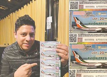 Madrugan a AMLO con los cachitos de la rifa