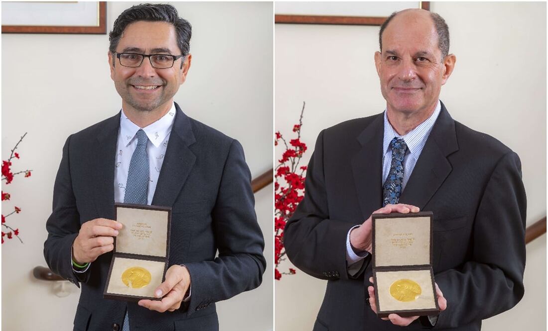 Ardem Patapoutian y David Julius. Fotos: EFE / Paul Kennedy