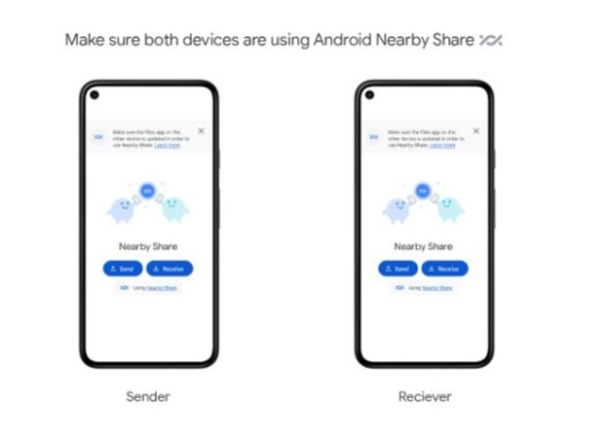 Nearby, la función en Android para enviar archivos más rápido
