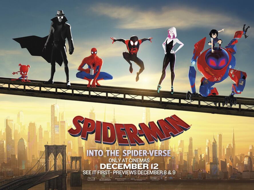 Llega al cine la película animada "Spider-Man: Into the Spider-Verse". Foto: Especial