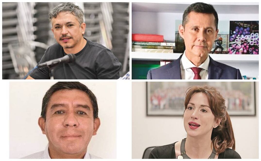 De izquierda a derecha José Luis Rodríguez Díaz de León, Carlos Alberto Ulloa Pérez, Rafael Gregorio Gómez Cruz y Paola Félix Díaz. Fotos: Especial.