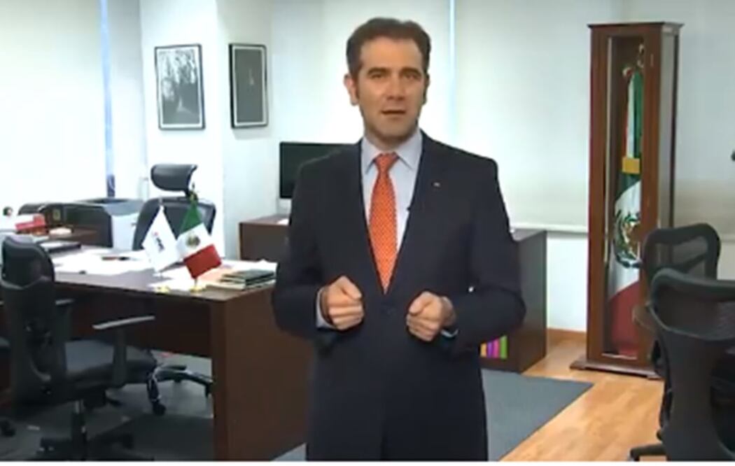 Lorenzo Córdova, consejero presidente INE. Foto: Tomada de video