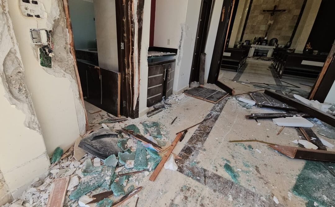 Días después del robo de los cuerpos, personas desconocidas, con maquinaria, causaron severos daños a toda la estructura. Foto: Especial