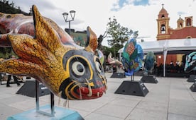 Secretaría de Cultura inaugura "Ajolotes del corazón" en Xochimilco; exposición estará disponibles hasta septiembre 