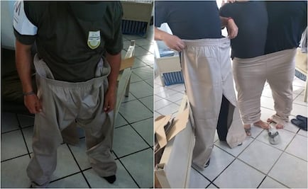 Reparten a policías de Migración pantalones... ¡triple extra grande!