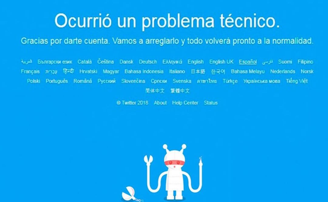 Twitter dice que su falla sólo duró 10 minutos 