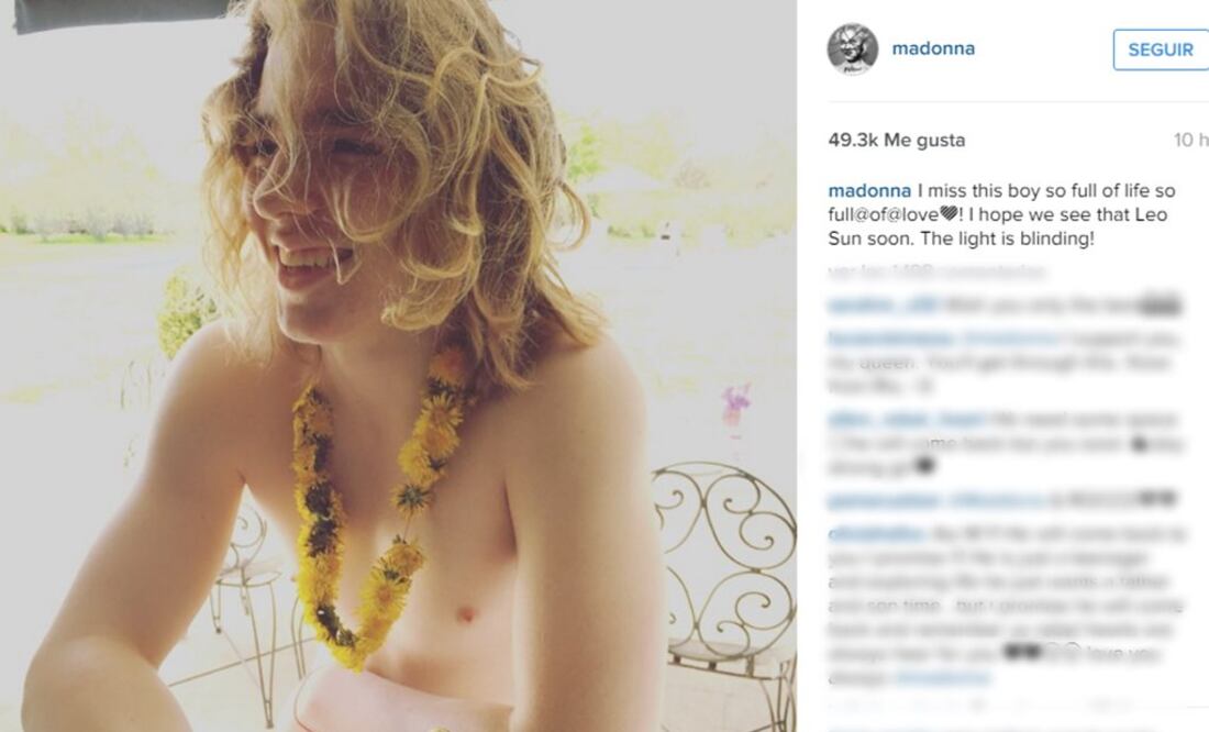 Foto: Tomada de Instagram de Madonna
