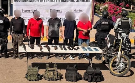 Detienen a 5 civiles armados tras persecución en Culiacán; les decomisan cargadores abastecidos y chalecos tácticos