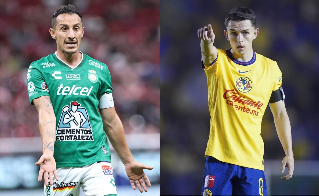 Andrés Guardado con el Club León y Álvaro Fidalgo con América - Fotos: Imago7