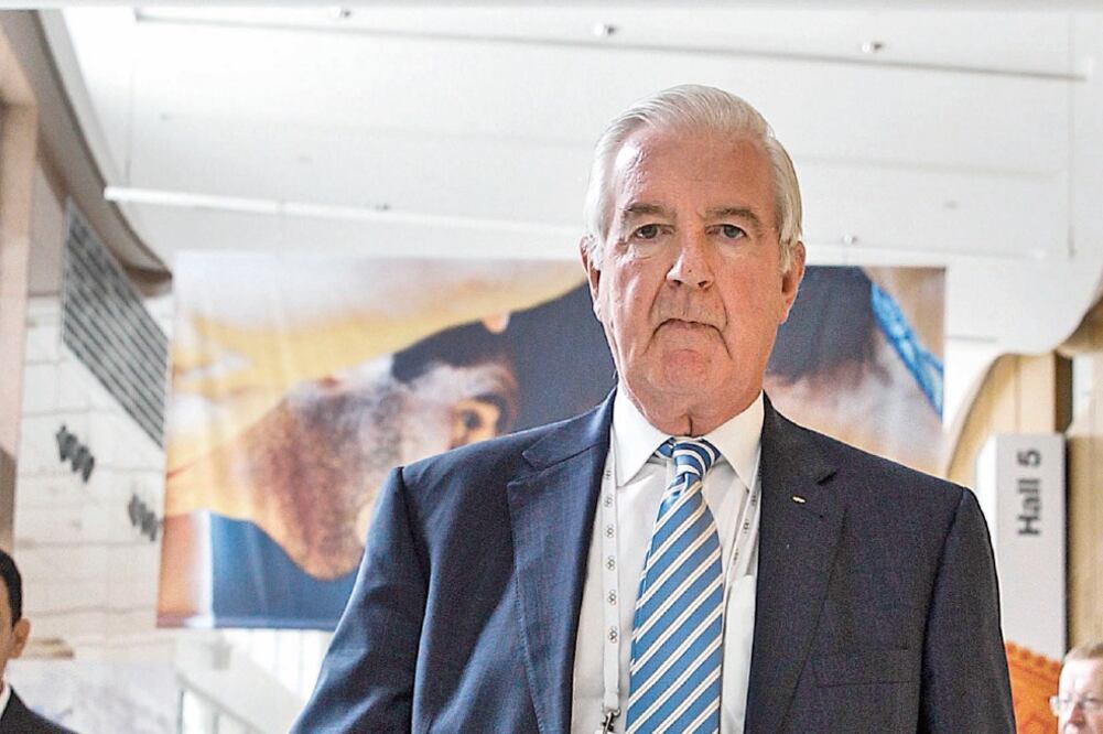 Craig Reedie, presidente de la Agencia Mundial Antidopaje (JOSHUA PAUL. AP)