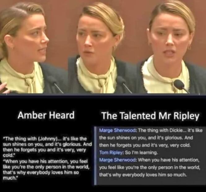Aseguran que Amber Heard plagió guion de una película para usarlo en el juicio contra Depp