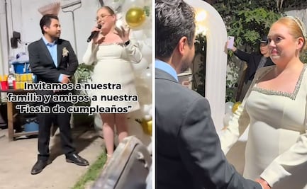 Cumpleaños falso, boda real: así sorprendió una pareja a sus invitados en México