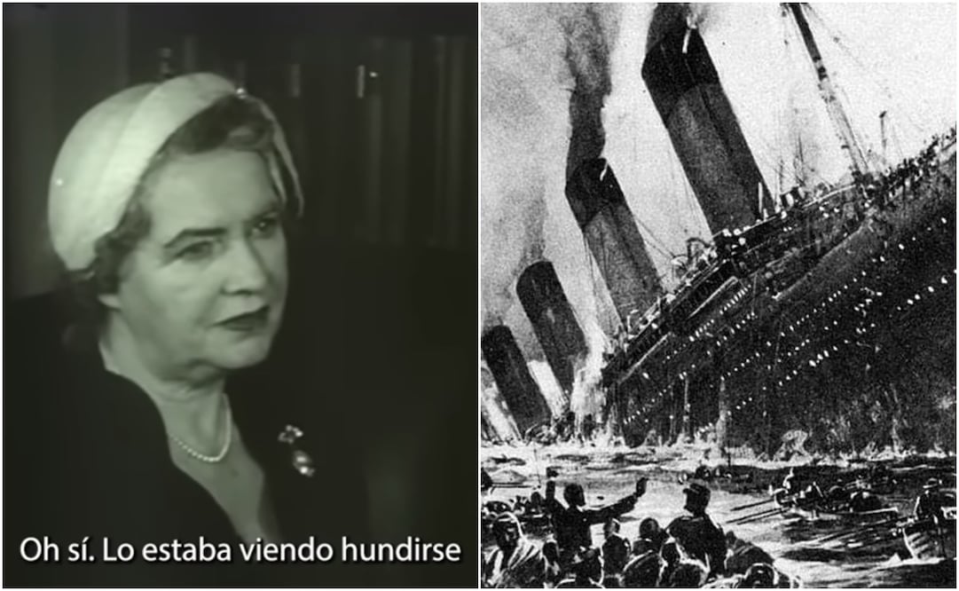 Sobreviviente cuenta experiencia del Titanic. Foto: Archivo y captura del video de entrevista de la BBC