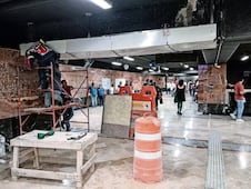 Arreglan goteras en la Línea 2 del Metro