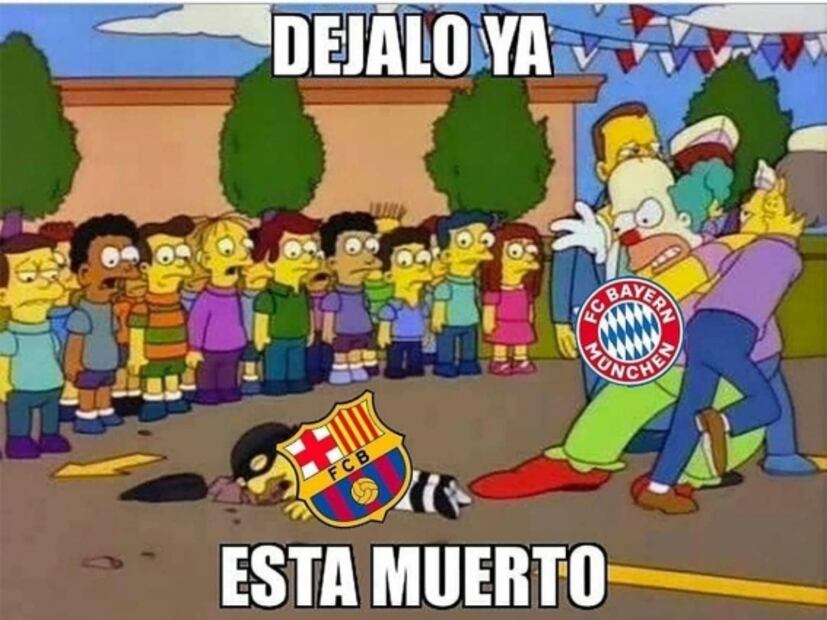 Los memes de la humillación del Bayern al Barcelona en Champions League