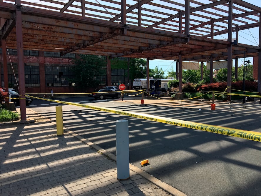 La zona donde se realizaba el "Art All Night festival" en Trenton. (FOTO: AP)