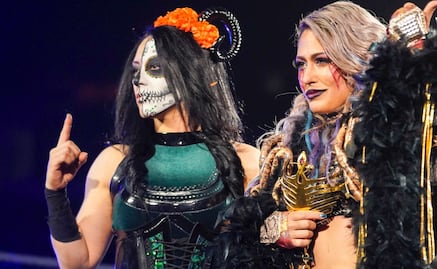 Stephanie Vaquer, luchadora de la WWE se viste de Catrina por el Día de Muertos