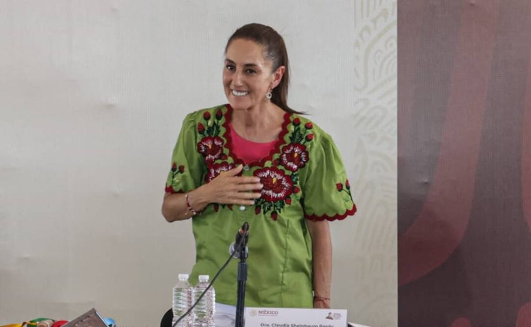 Claudia Sheinbaum visitó Guaymas, Sonora, junto al presidente Andrés Manuel López Obrador para entregar obras de distribución de agua para el pueblo Yaqui. Foto: Gabriel Pano / EL UNIVERSAL