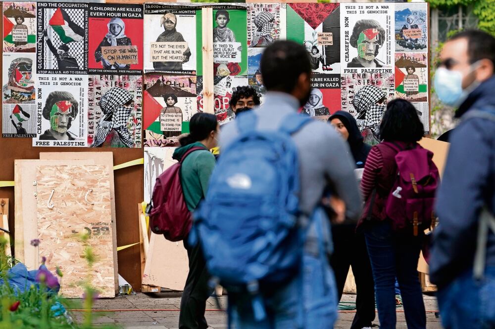 Protestas propalestinas en universidades de EU Foto: AP