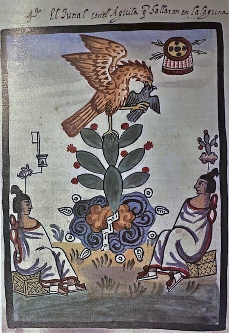 Pintura proveniente del Códice Tovar, una de muchas más imágenes que integran la investigación Foto: INAH