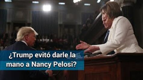 ¿Trump evitó darle la mano a Nancy Pelosi?